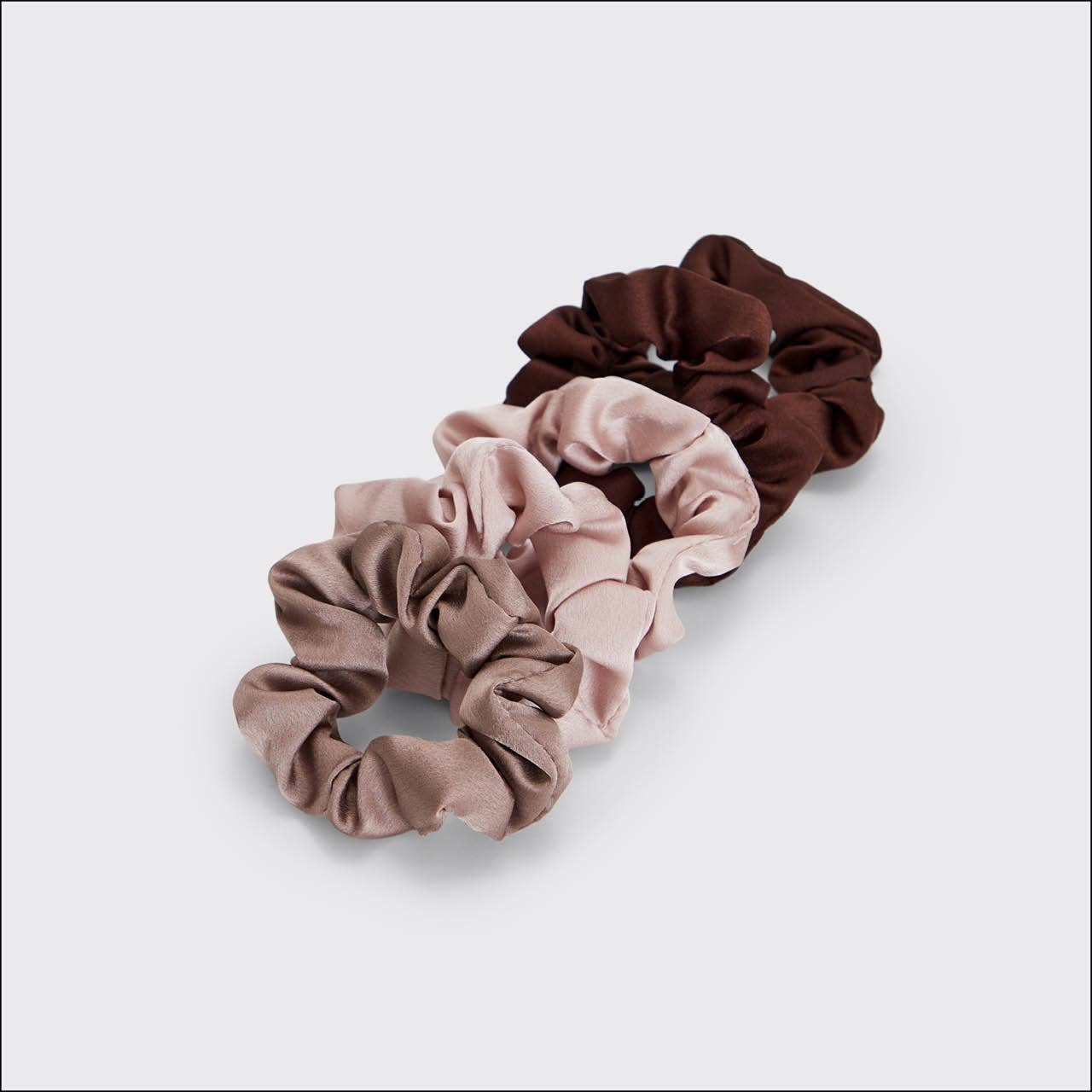 Satin Sleep Scrunchies 5pc- Cameo - OLIVIA PAISLEY 