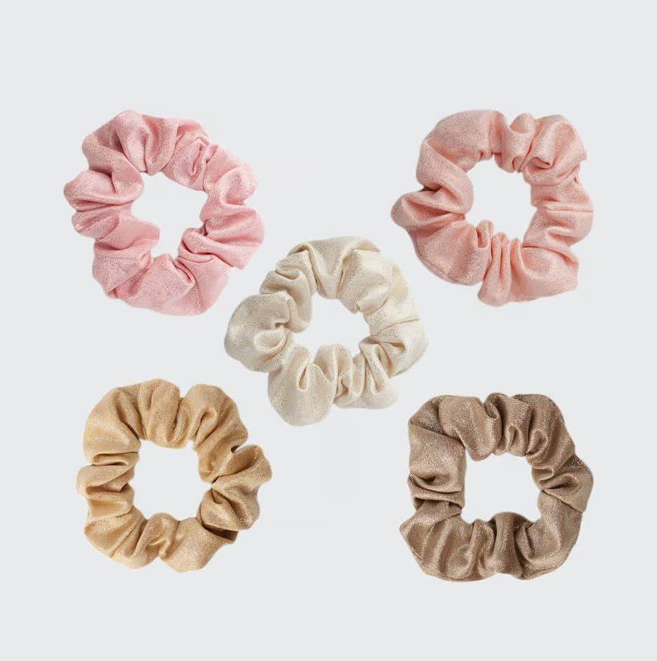 Scrunchies Metallic (Blush) - OLIVIA PAISLEY 