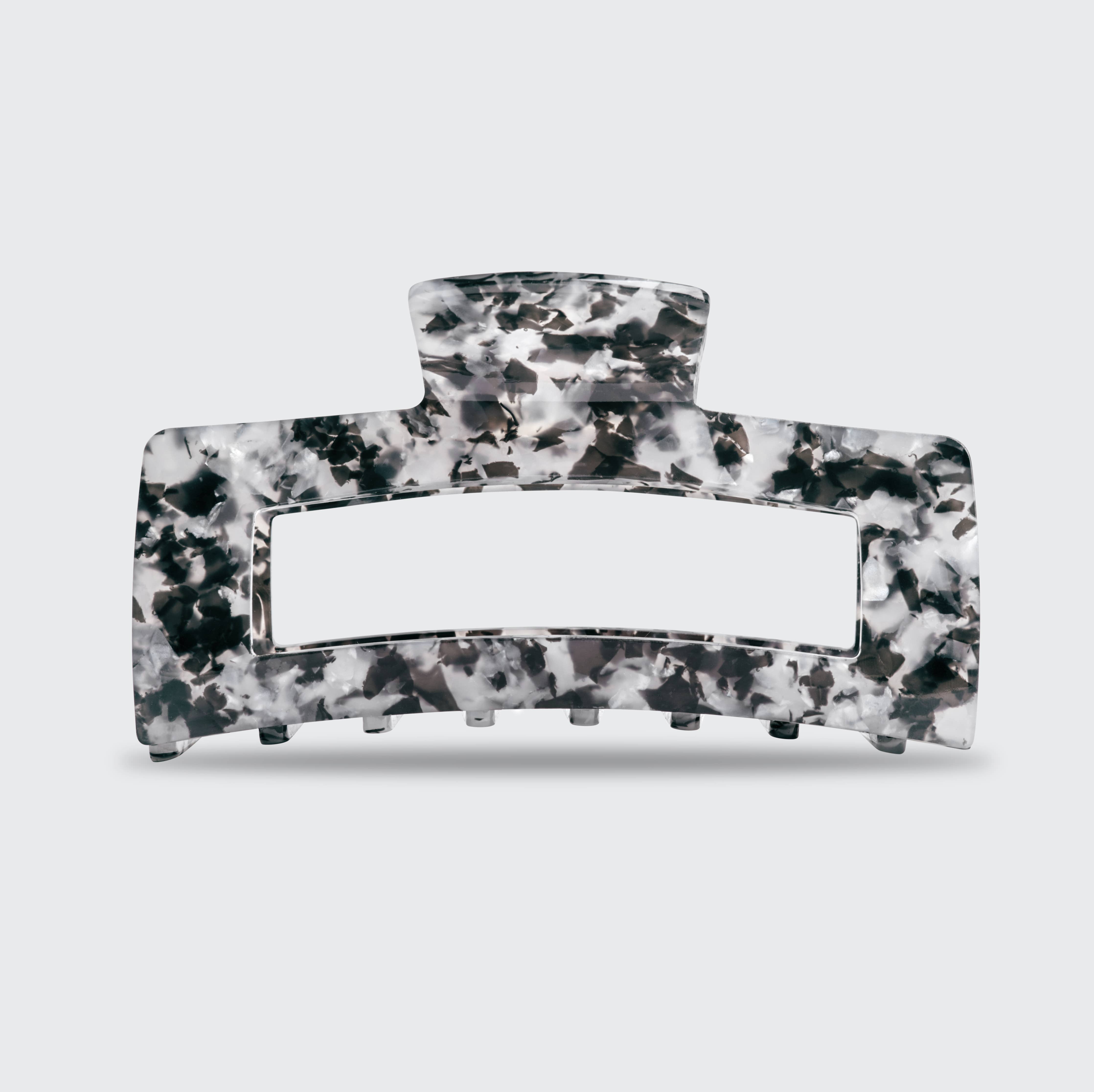 Eco-Friendly Jumbo Open Shape Claw Clip - Black - OLIVIA PAISLEY 