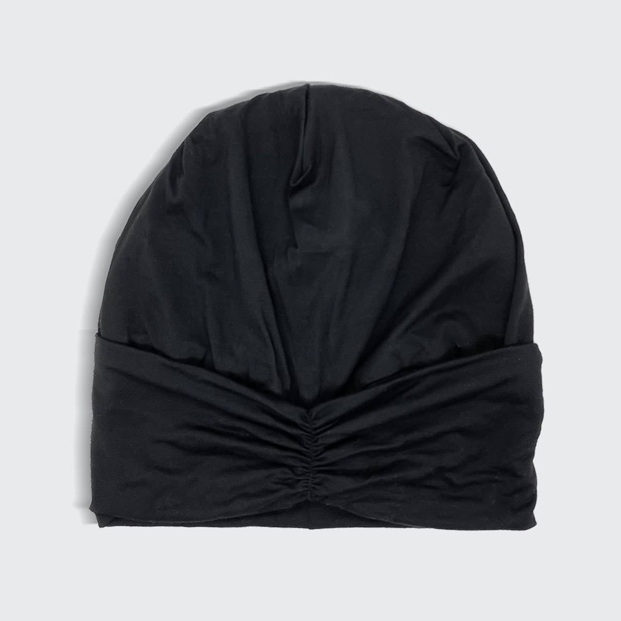 Sleep Beanie with Satin lining - Black - OLIVIA PAISLEY 