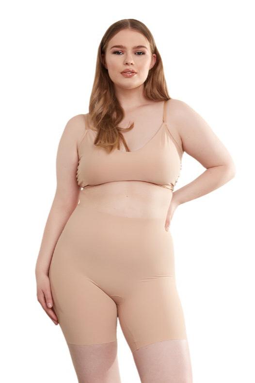 woman wearing Zone Soothing Short beige