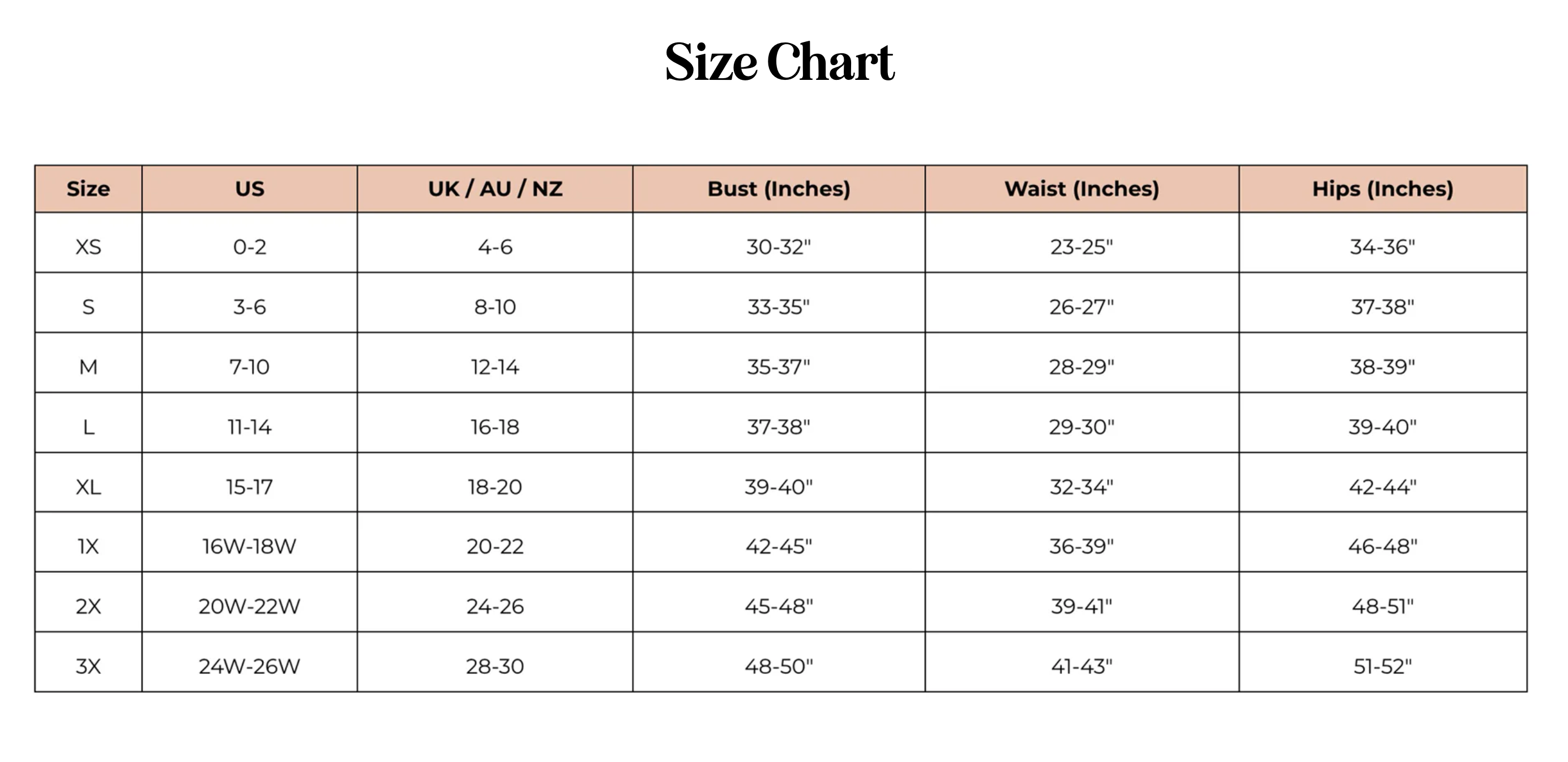 DippinDaisys_size_guide