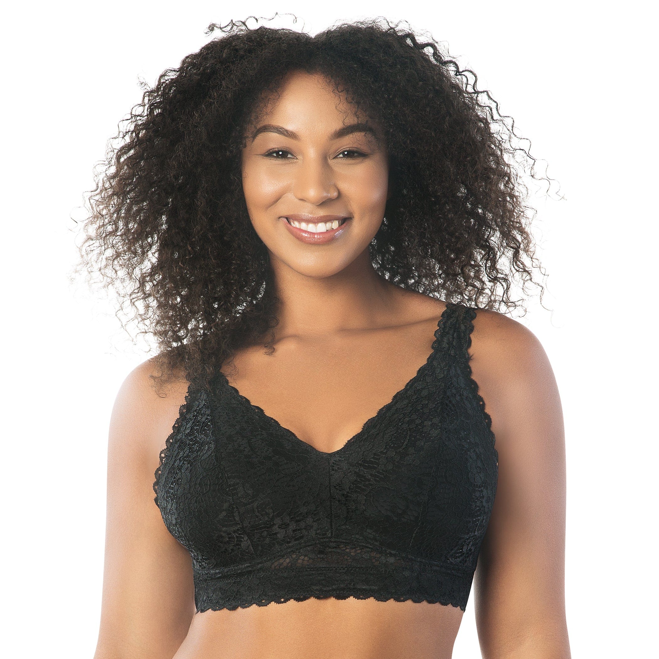 Black Adriana Wire-Free Bralette