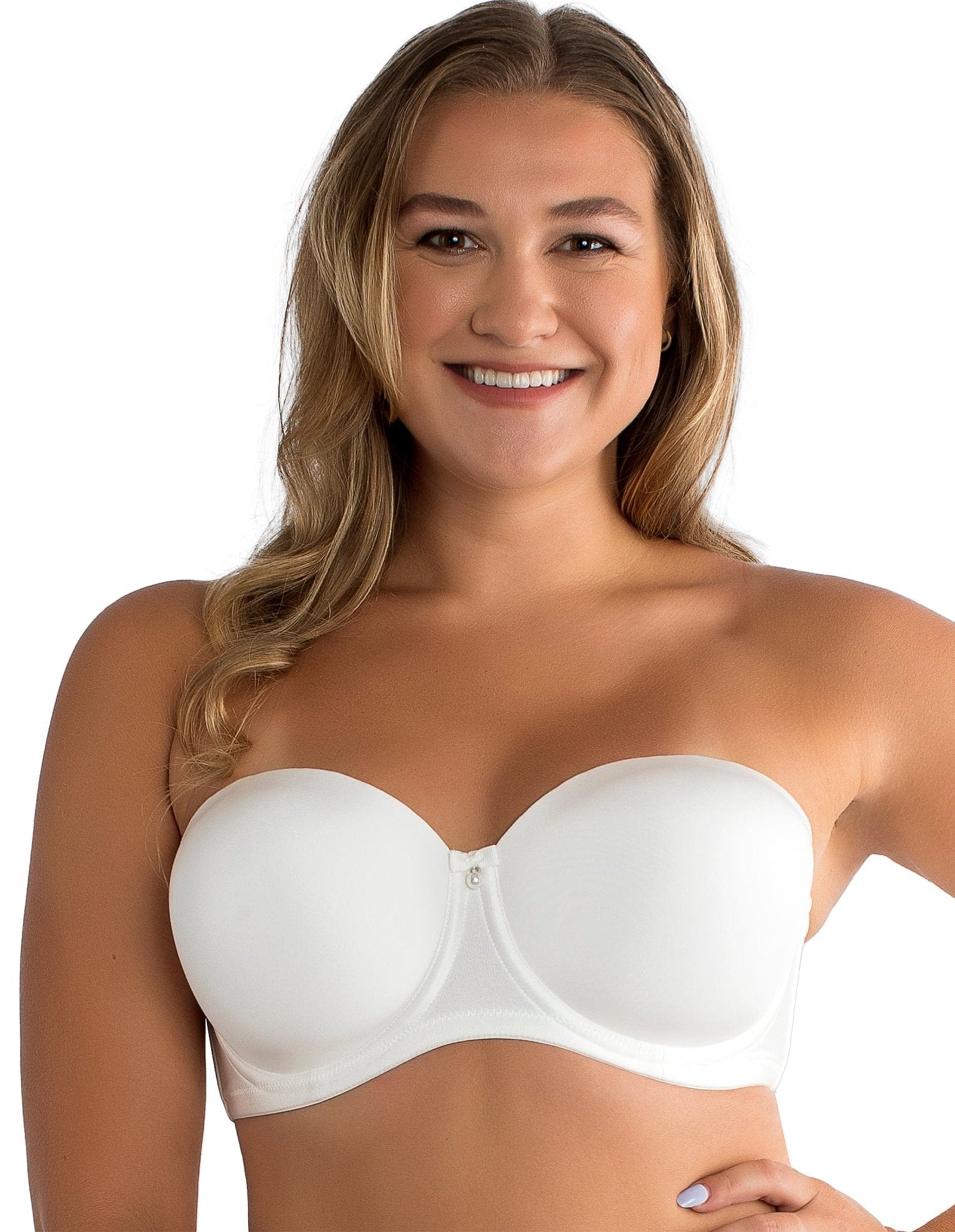 Elise Strapless white bra