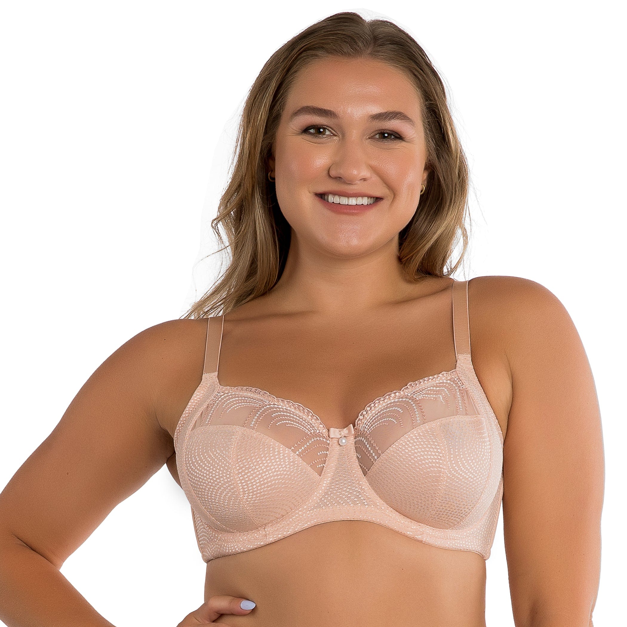 Pearl Elegant Embroidery Contour Unlined Bra