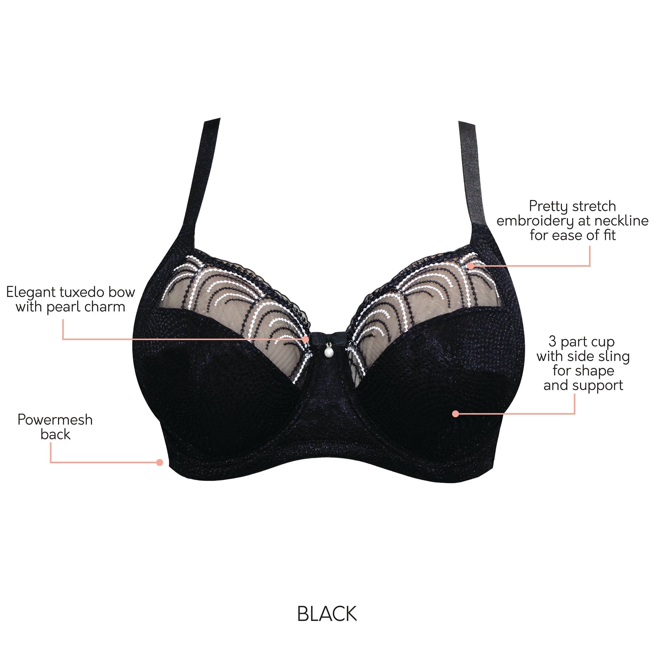 Pearl online d bra outline