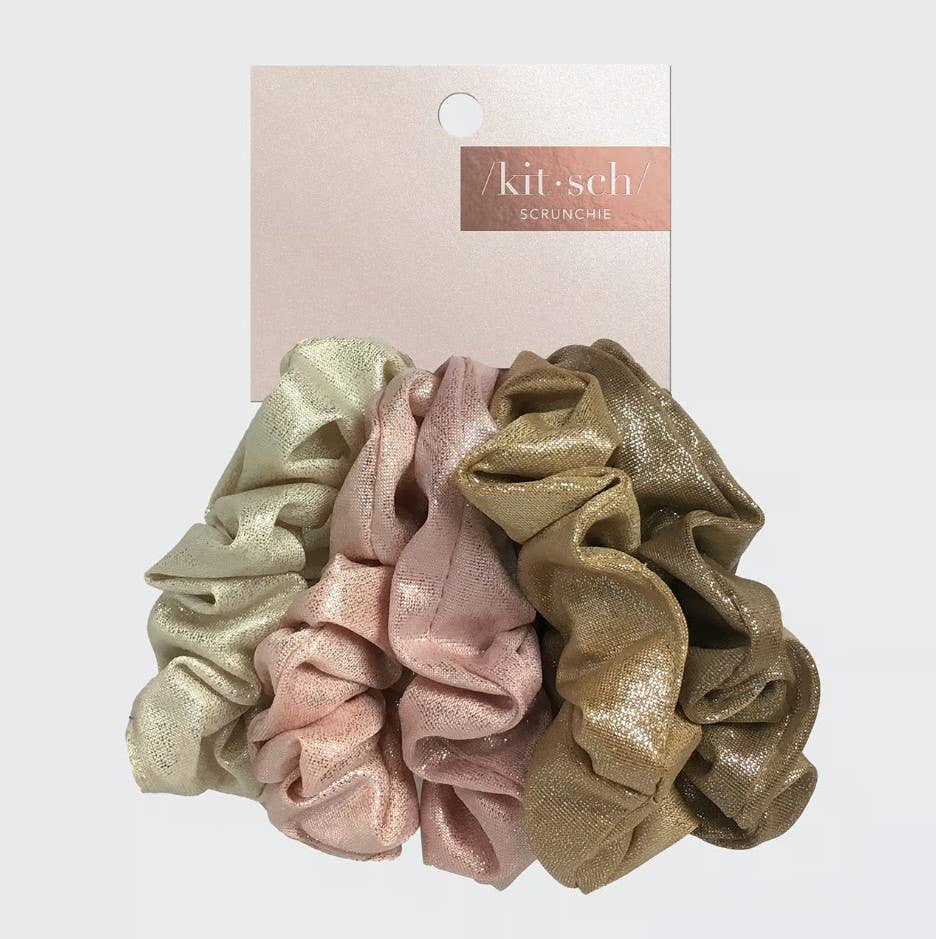 Scrunchies Metallic (Blush) - OLIVIA PAISLEY 