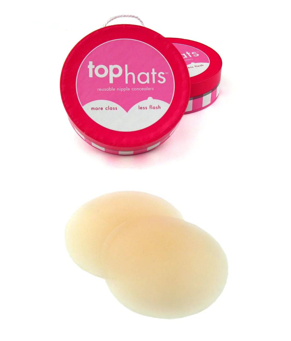 Top Hat Nipple Covers for Discreet Coverage - OLIVIA PAISLEY 