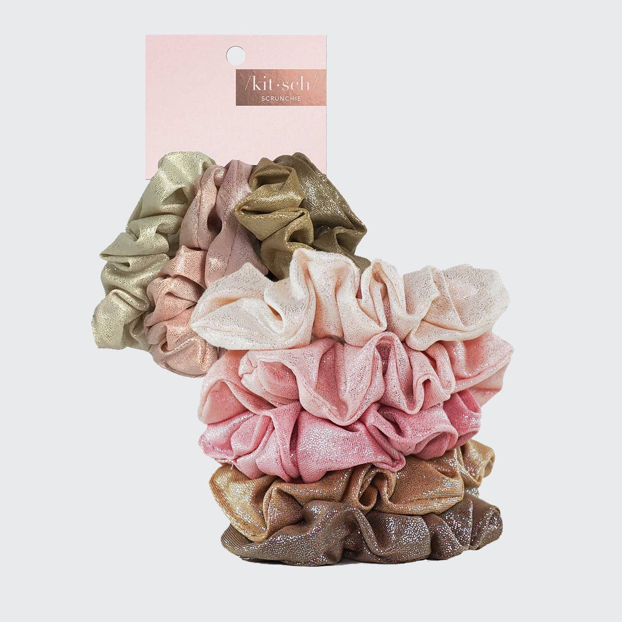 Scrunchies Metallic (Blush) - OLIVIA PAISLEY 