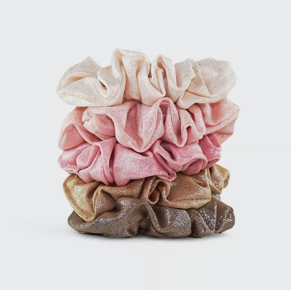 Scrunchies Metallic (Blush) - OLIVIA PAISLEY 