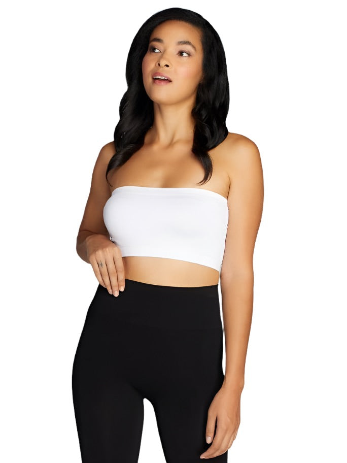 White Women's Bamboo Fits Everybody Bandeau