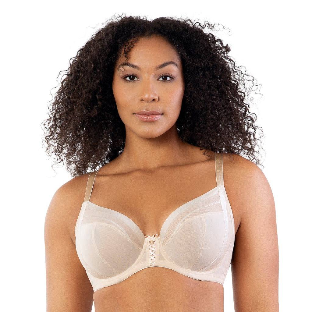 Shea Plunge Sleek Stripe Unlined Bra - OLIVIA PAISLEY 